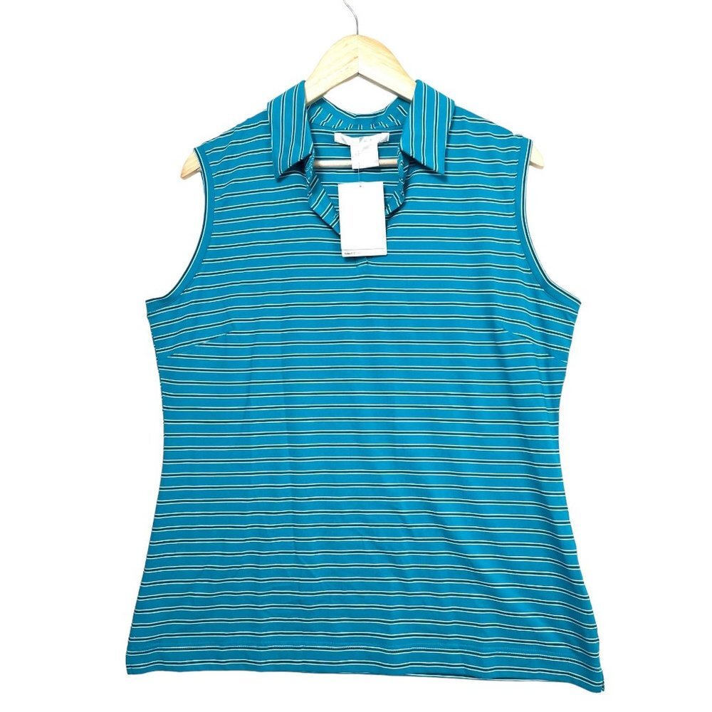 (NWT)‎ Nike Golf striped sleeveless womens shirt size XL